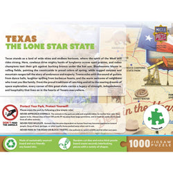 Texas - The Lone Star State 1000 Piece Jigsaw Puzzle (ONLINE ORDER ONLY)