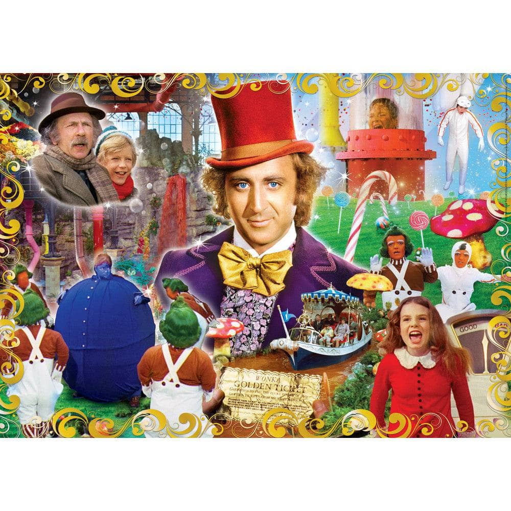 Willy Wonka & The Chocolate Factory - Golden Ticket 500 Piece Jigsaw Puzzle