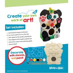Playful Puppy Birdhouse Wood Craft & Paint Kit (ONLINE ORDER ONLY)