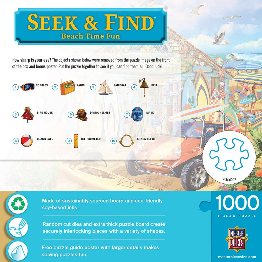Seek & Find - Beach Time Fun 1000 Piece Jigsaw Puzzle (ONLINE ORDER ONLY)