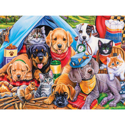 Playful Paws - Camping Buddies 300 Piece EZ Grip Jigsaw Puzzle (ONLINE ORDER ONLY)