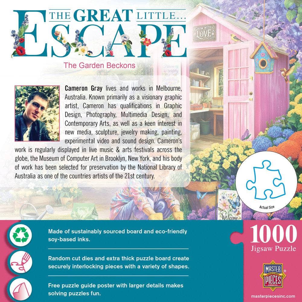 The Great Little Escape - The Garden Beckons 1000 Piece Jigsaw Puzzle (ONLINE ORDER ONLY)