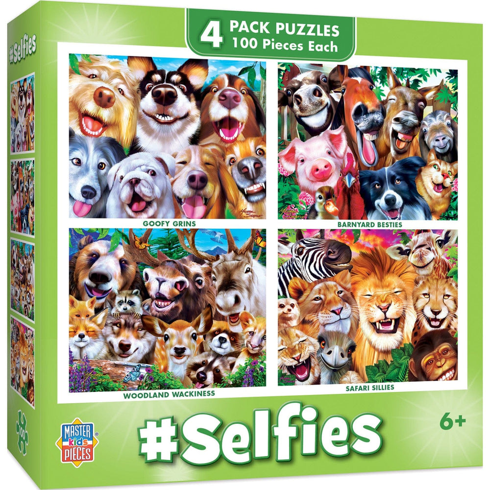 Selfies 100 Piece Jigsaw Puzzles 4-Pack (ONLINE ORDER ONLY)