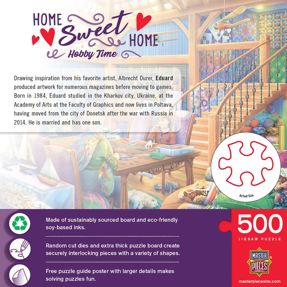 Home Sweet Home - Hobby Time 500 Piece Jigsaw Puzzle (ONLINE ORDER ONLY)