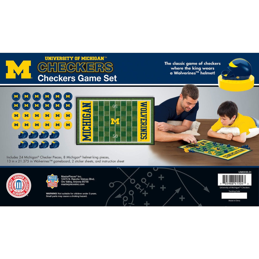 Michigan Wolverines Checkers Board Game (ONLINE ORDER ONLY)