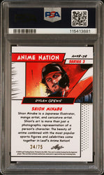 Graded 2024 Leaf Web Exclusives Dylan Crews #38 Anime Nation Series 2 Blue /75 Baseball Card PSA 8 Near Mint (ONLINE ORDER ONLY)