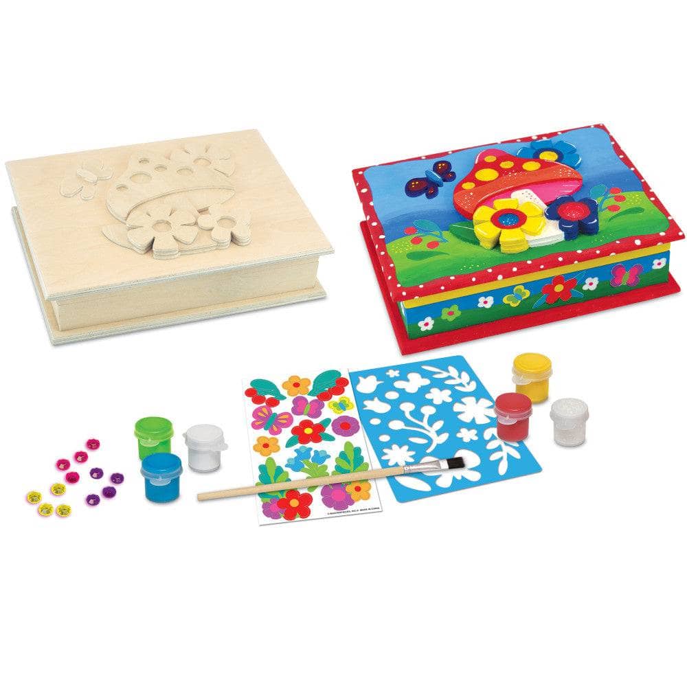 Magic Garden Keepsake Box Wood Craft & Paint Kit