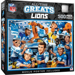 Detroit Lions - All Time Greats 500 Piece Jigsaw Puzzle (ONLINE ORDER ONLY)