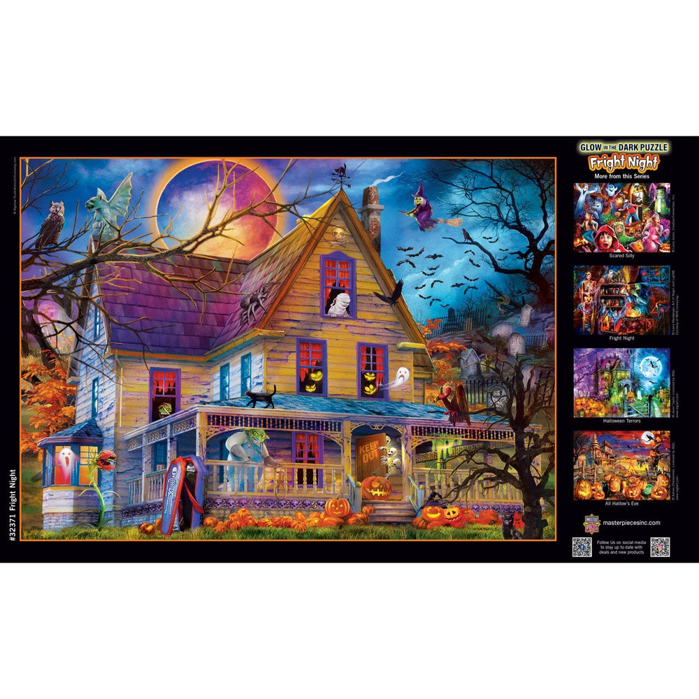 Glow in the Dark - Fright Night 500 Piece Jigsaw Puzzle (ONLINE ORDER ONLY)