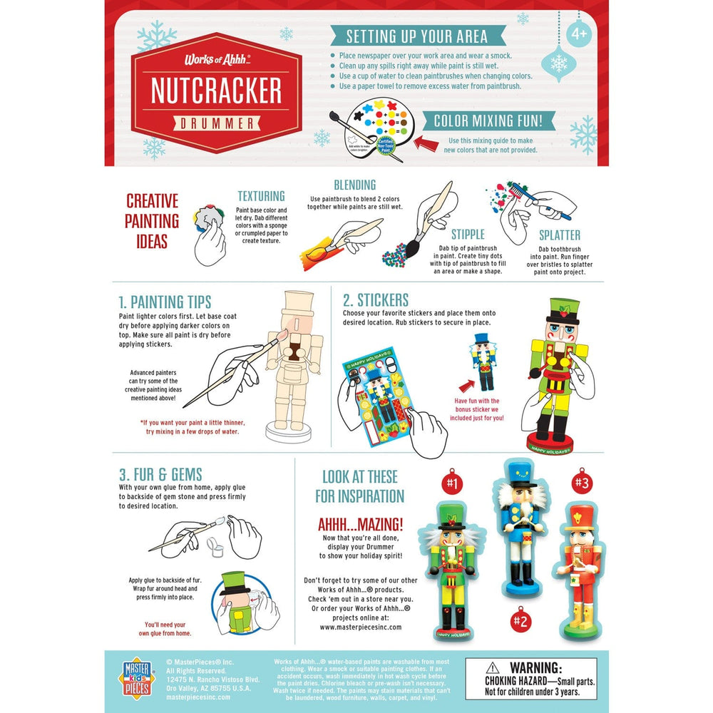 Nutcracker Drummer Wood Paint Set (ONLINE ORDER ONLY)