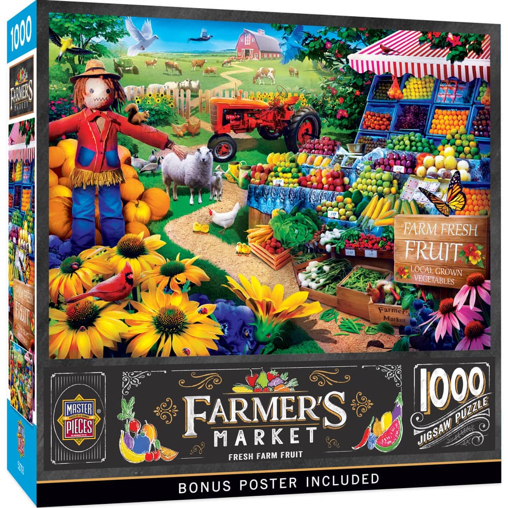 Farmer's Market - Fresh Farm Fruit 1000 Piece Jigsaw Puzzle (ONLINE ORDER ONLY)
