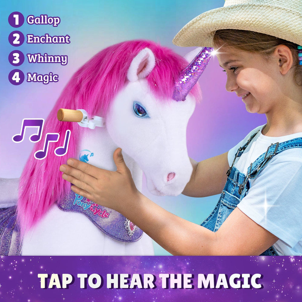 Model Y Pink/Purple Unicorn Rideable Toy for Age 3-4 (ONLINE ORDER ONLY)