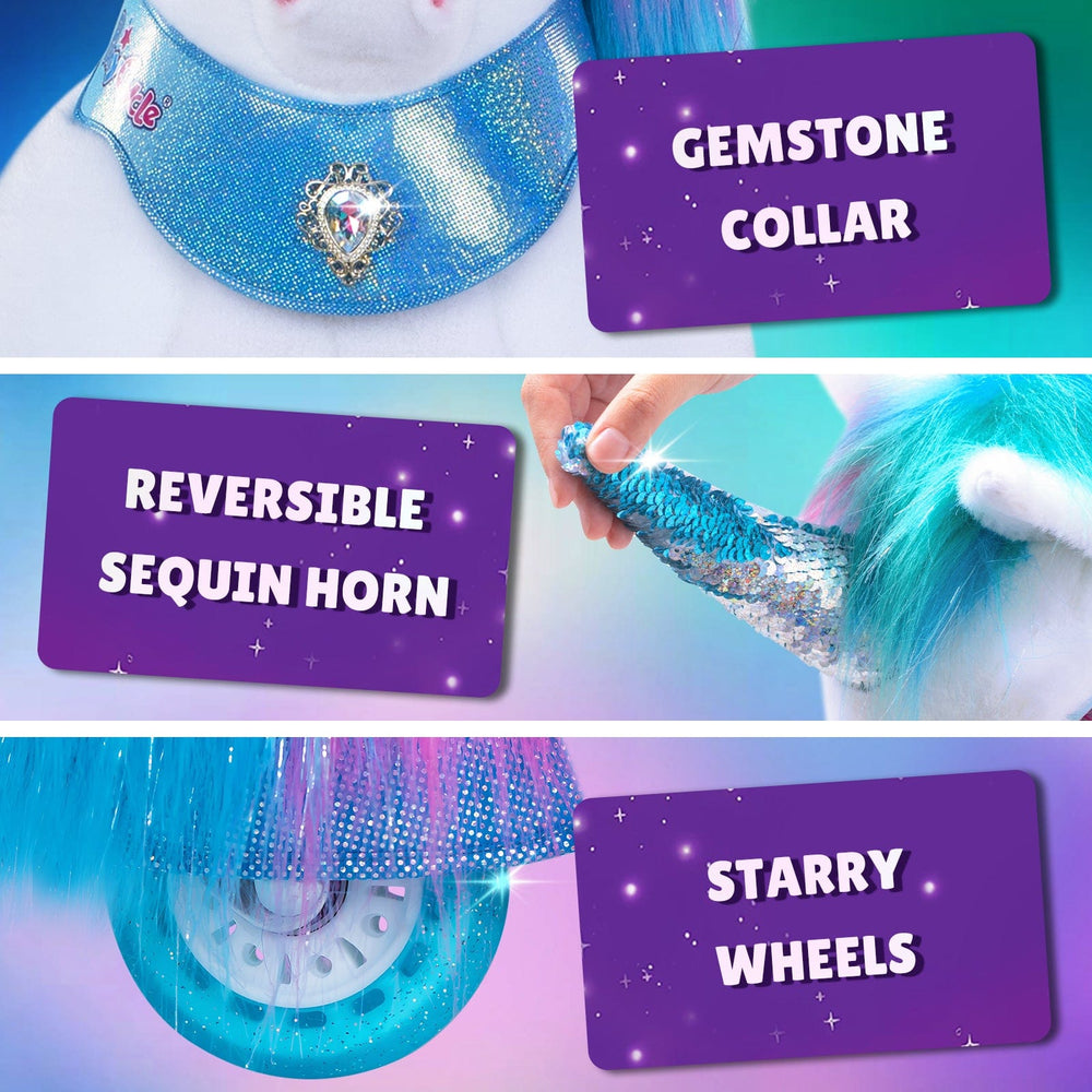 Model Y Rainbow Unicorn Rideable Toy for Age 4-7 (ONLINE ORDER ONLY)