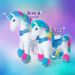Model Y Rainbow Unicorn Rideable Toy for Age 4-7 (ONLINE ORDER ONLY)