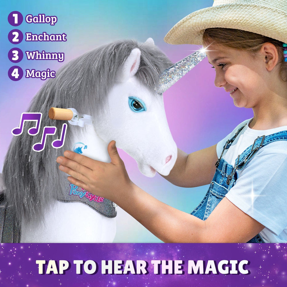 Model Y Grey Unicorn Rideable Toy for Age 3-4 (ONLINE ORDER ONLY)