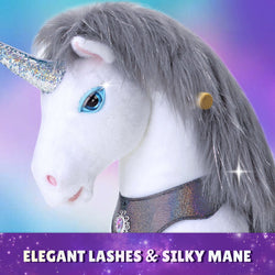Model Y Grey Unicorn Rideable Toy for Age 3-4 (ONLINE ORDER ONLY)