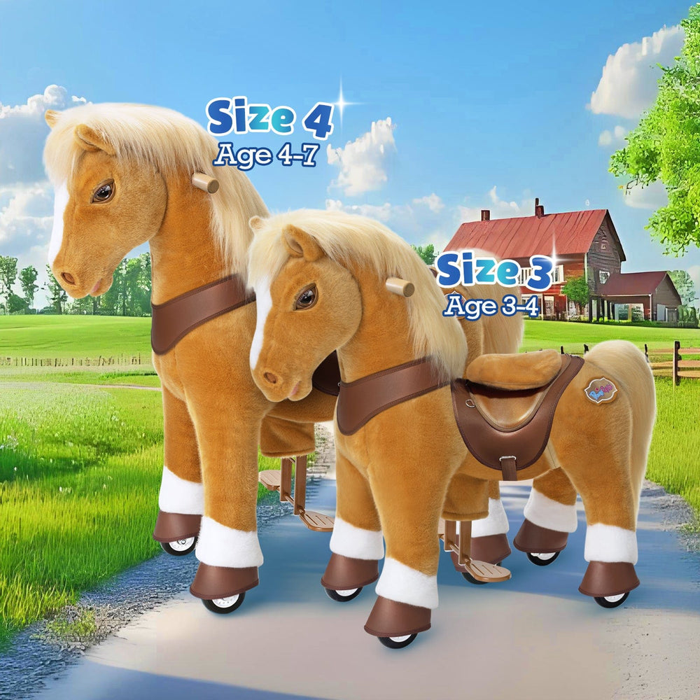 Model Y Light Brown Horse Rideable Toy for Age 3-4 (ONLINE ORDER ONLY)