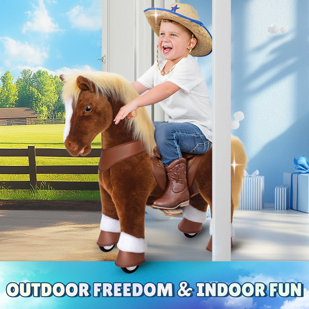 Model Y Brown Horse Rideable Toy for Age 3-4 (ONLINE ORDER ONLY)