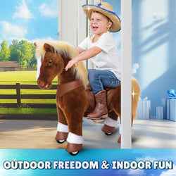 Model Y Brown Horse Rideable Toy for Age 4-7 (ONLINE ORDER ONLY)