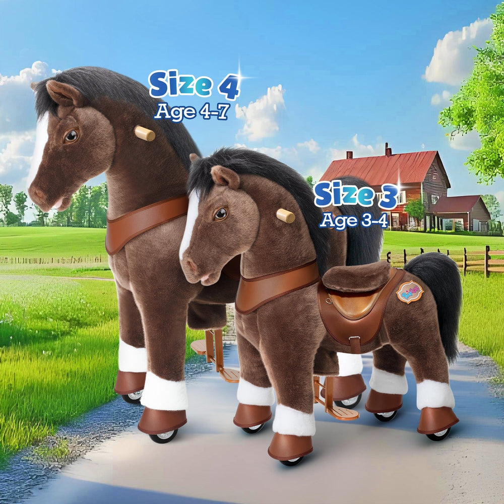 Model Y Chocolate Brown Horse Rideable Toy for Age 4-7 (ONLINE ORDER ONLY)