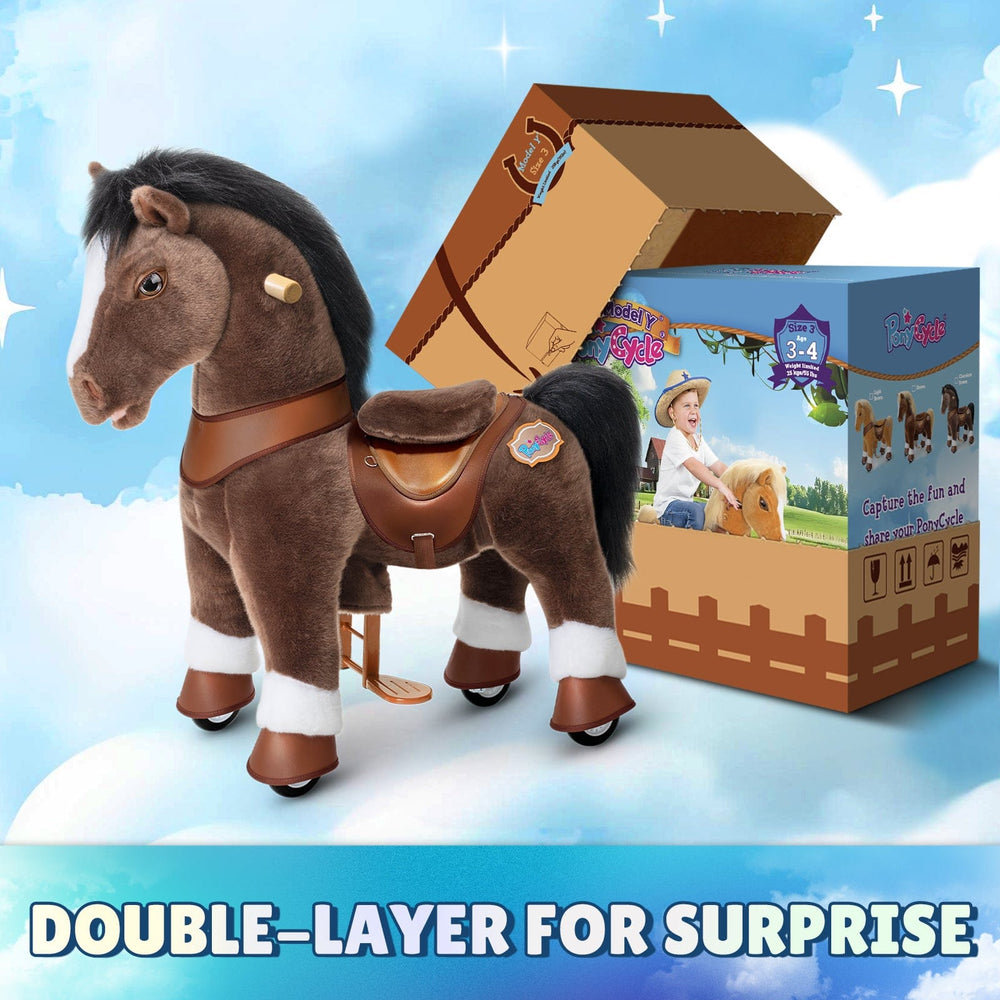 Model Y Chocolate Brown Horse Rideable Toy for Age 3-4 (ONLINE ORDER ONLY)