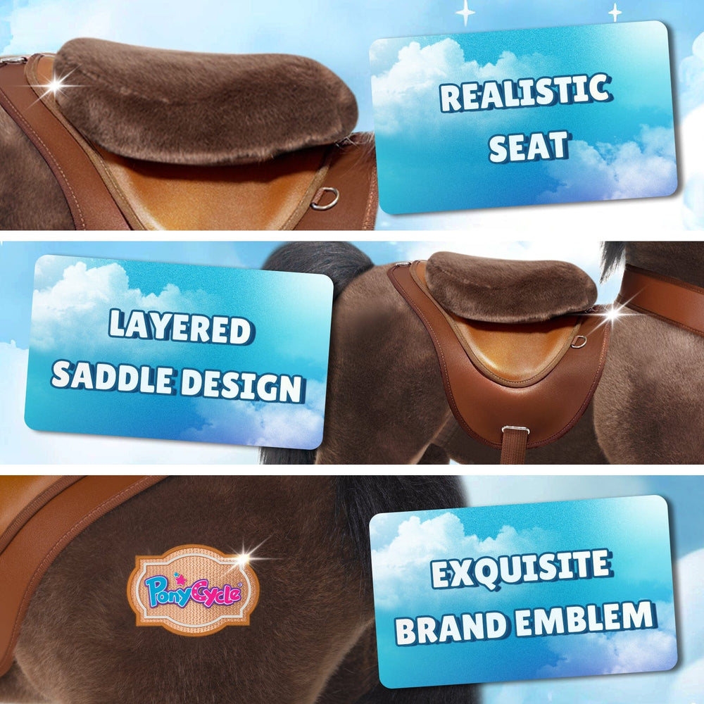 Model Y Chocolate Brown Horse Rideable Toy for Age 3-4 (ONLINE ORDER ONLY)
