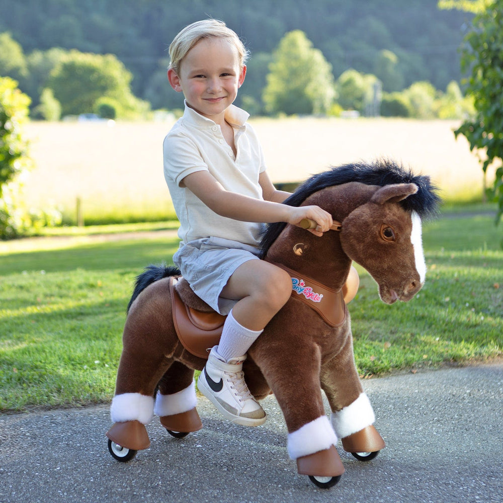 Model Y Chocolate Brown Horse Rideable Toy for Age 3-4 (ONLINE ORDER ONLY)