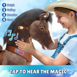Model Y Chocolate Brown Horse Rideable Toy for Age 3-4 (ONLINE ORDER ONLY)