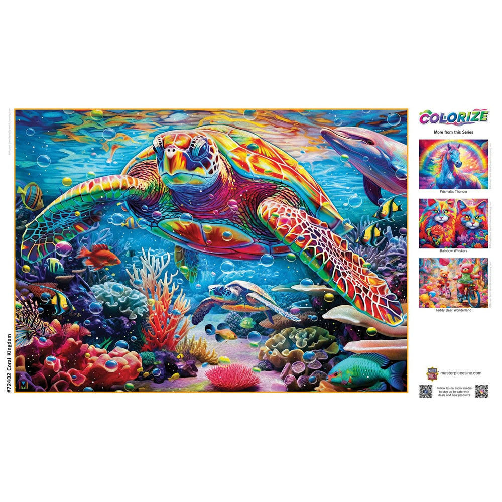 Colorize - Coral Kingdom 1000 Piece Jigsaw Puzzle (ONLINE ORDER ONLY)