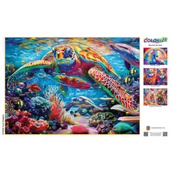 Colorize - Coral Kingdom 1000 Piece Jigsaw Puzzle (ONLINE ORDER ONLY)