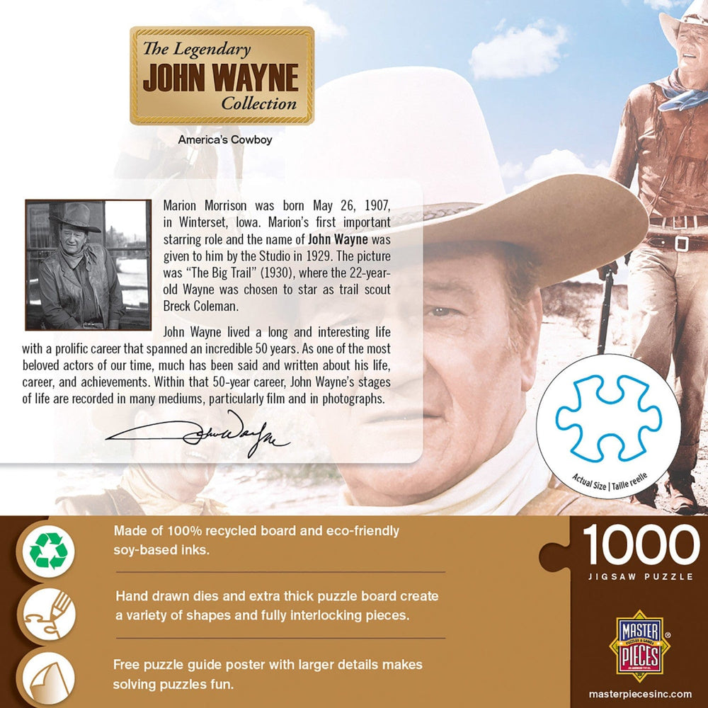 John Wayne Collection - America's Cowboy 1000 Piece Jigsaw Puzzle (ONLINE ORDER ONLY)