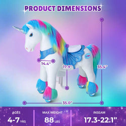 Model Y® Unicorn Ride-On Toy Age 4–7 – Rainbow