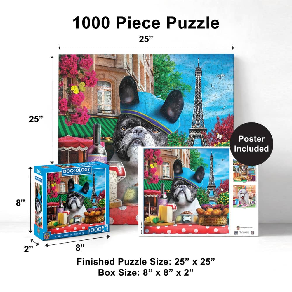 Dogology - Frenchie 1000 Piece Jigsaw Puzzle
