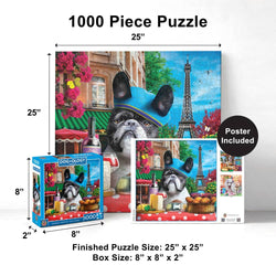 Dogology - Frenchie 1000 Piece Jigsaw Puzzle