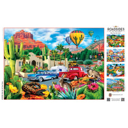 Roadsides of the Southwest - Hot Air & Cool Cars 500 Piece Jigsaw Puzzle