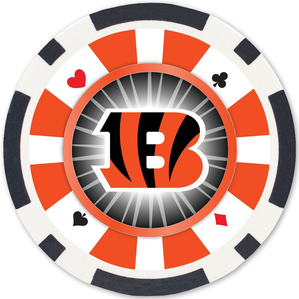Cincinnati Bengals 100 Piece Poker Chips (ONLINE ORDER ONLY)