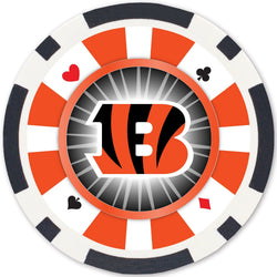 Cincinnati Bengals 100 Piece Poker Chips (ONLINE ORDER ONLY)