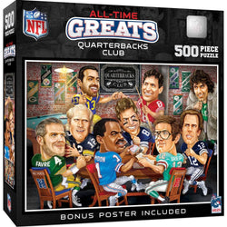NFL Quarterbacks Club - All-Time Greats 500 Piece Jigsaw Puzzle