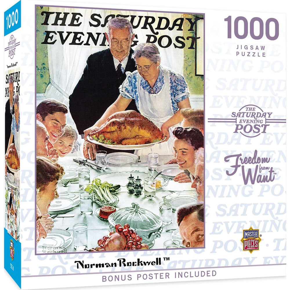 Saturday Evening Post - Freedom from Want 1000 Piece Jigsaw Puzzle (ONLINE ORDER ONLY)