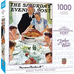 Saturday Evening Post - Freedom from Want 1000 Piece Jigsaw Puzzle (ONLINE ORDER ONLY)