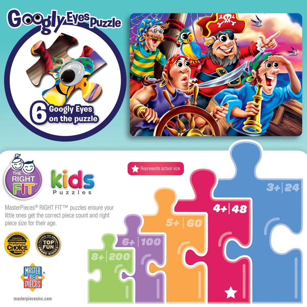 Googly Eyes - Pirates 48 Piece Jigsaw Puzzle (ONLINE ORDER ONLY)