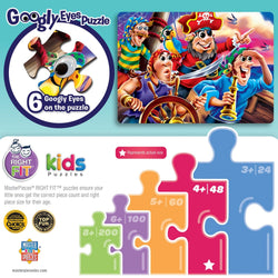 Googly Eyes - Pirates 48 Piece Jigsaw Puzzle (ONLINE ORDER ONLY)