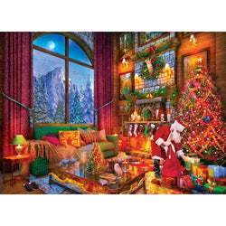Season's Greetings - Christmas Lodge 1000 Piece Jigsaw Puzzle