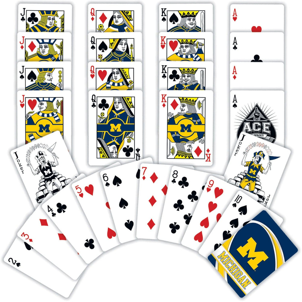 Michigan Wolverines Playing Cards - 54 Card Deck (ONLINE ORDER ONLY)