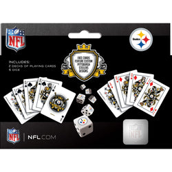 Pittsburgh Steelers - 2-Pack Playing Cards & Dice Set (ONLINE ORDER ONLY)