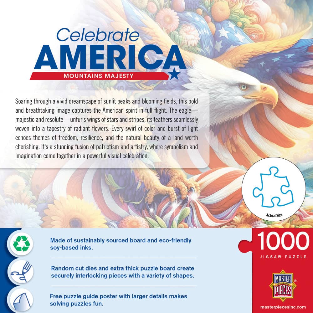 Celebrate America - Mountains Majesty 1000 Piece Jigsaw Puzzle