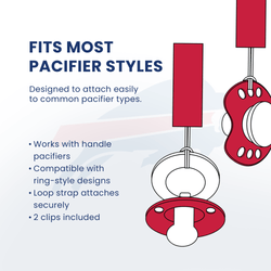 Buffalo Bills - Pacifier Clip 2-Pack