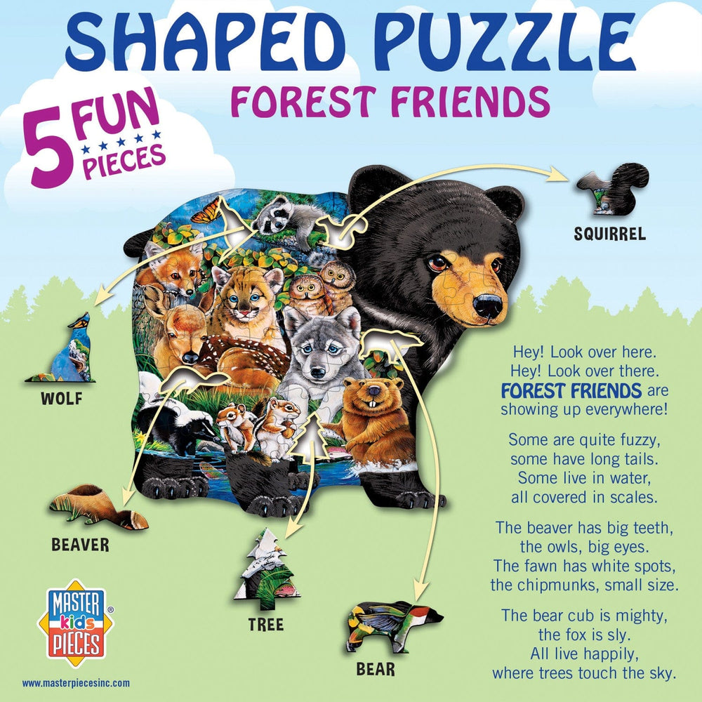 Forest Friends - 100 Piece Shaped Jigsaw Puzzle (ONLINE ORDER ONLY)