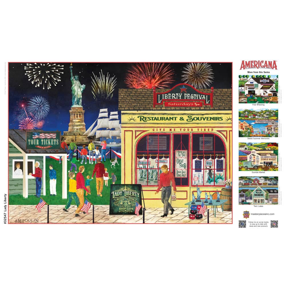 Americana - Lady Liberty 500 Piece EZ Grip Jigsaw Puzzle (ONLINE ORDER ONLY)