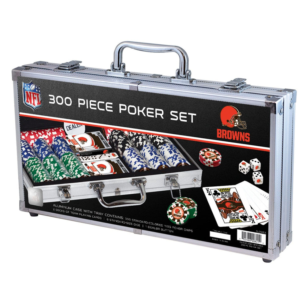 Cleveland Browns 300 Piece Poker Set (ONLINE ORDER ONLY)